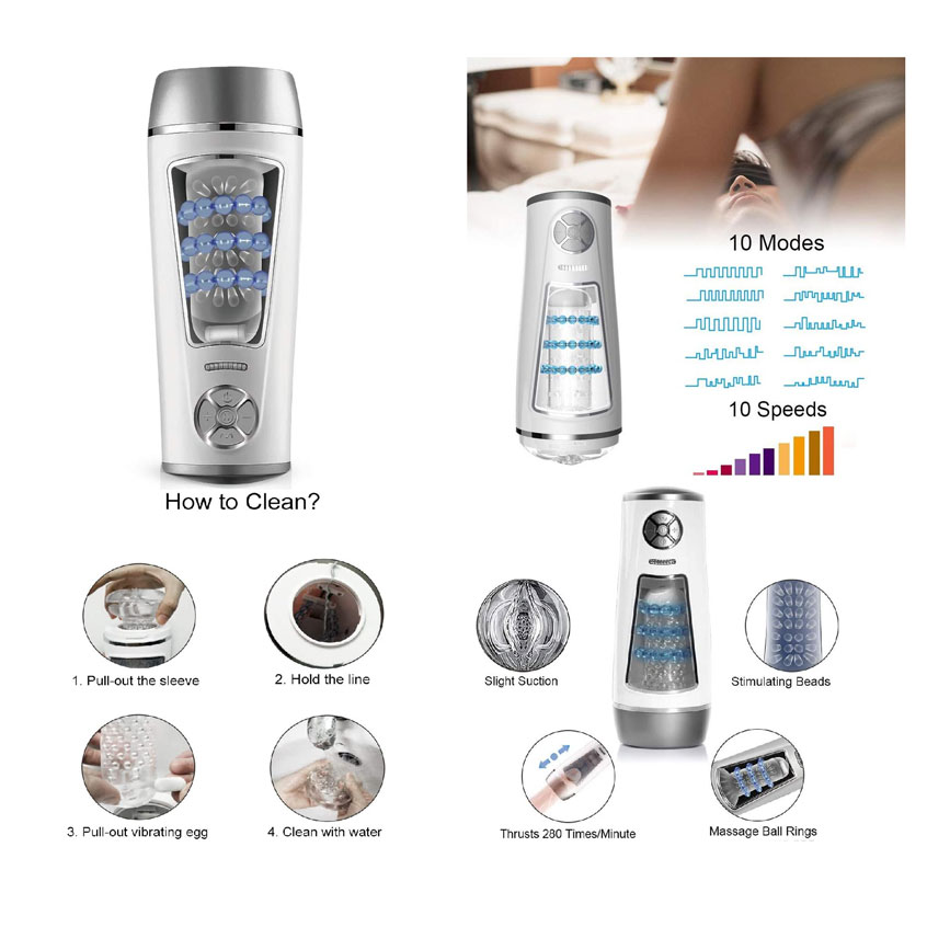 Âm Đạo Giả Migyy Prince Đa Năng Máy Rung Mút Tự Động