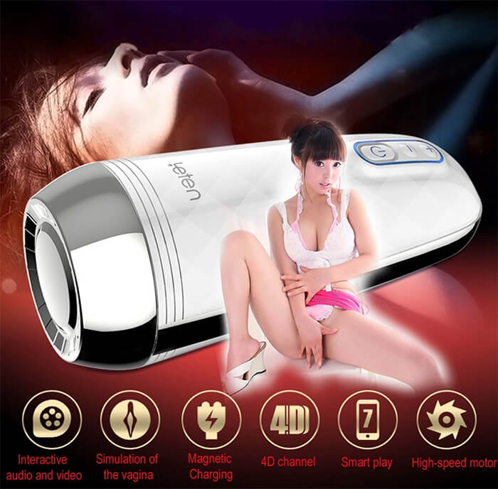 Âm đạo giả bú mút tự động Leten Z9 4D cảm ứng điện thoại cao cấp
