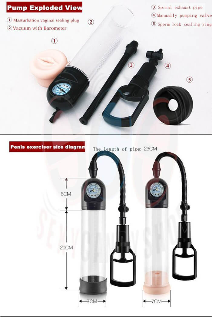 Máy Tập Kích Thước Dương Vật Hiệu Quả Đồng Hồ Pump Evo