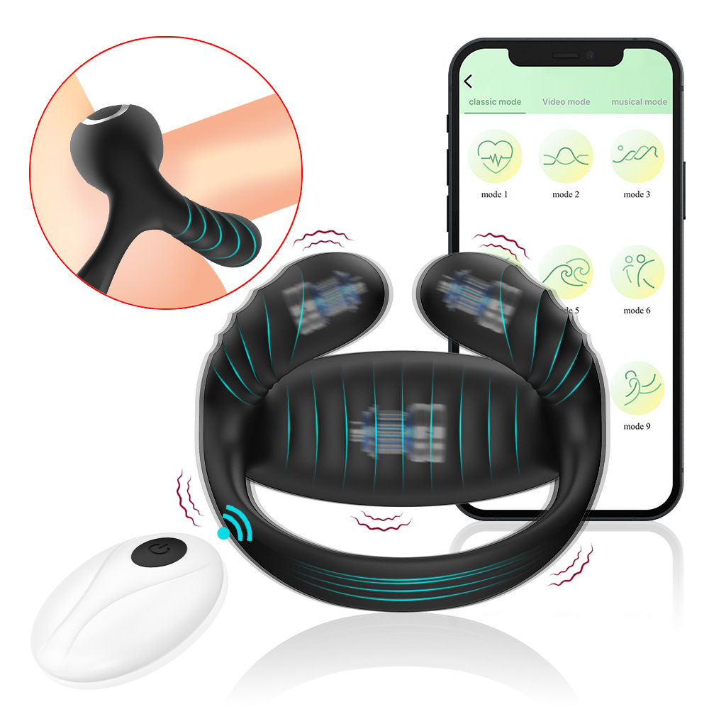 Vòng rung tinh hoàn điều khiển app tăng khoái cảm