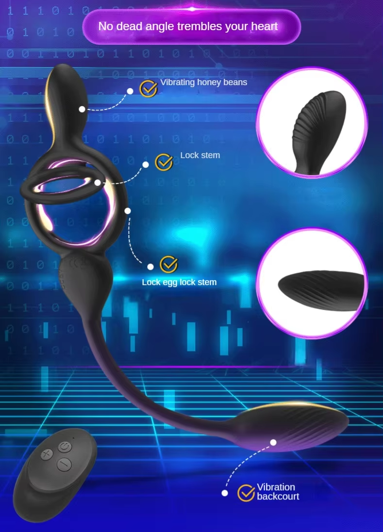 Vòng Rung Nam Điều Khiển Xa Kích Thích Hậu Môn Cock Lock