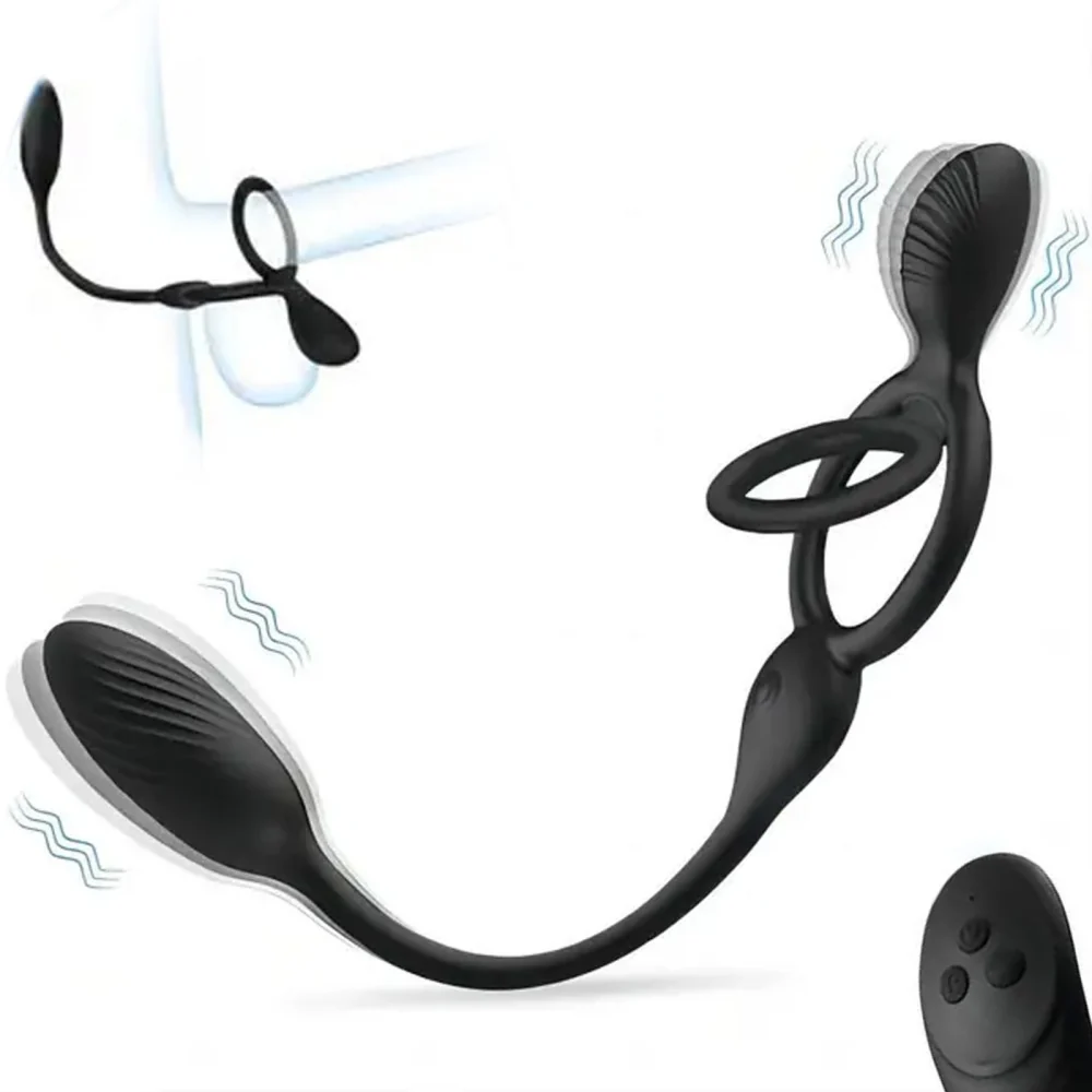 Vòng Rung Nam Điều Khiển Xa Kích Thích Hậu Môn Cock Lock