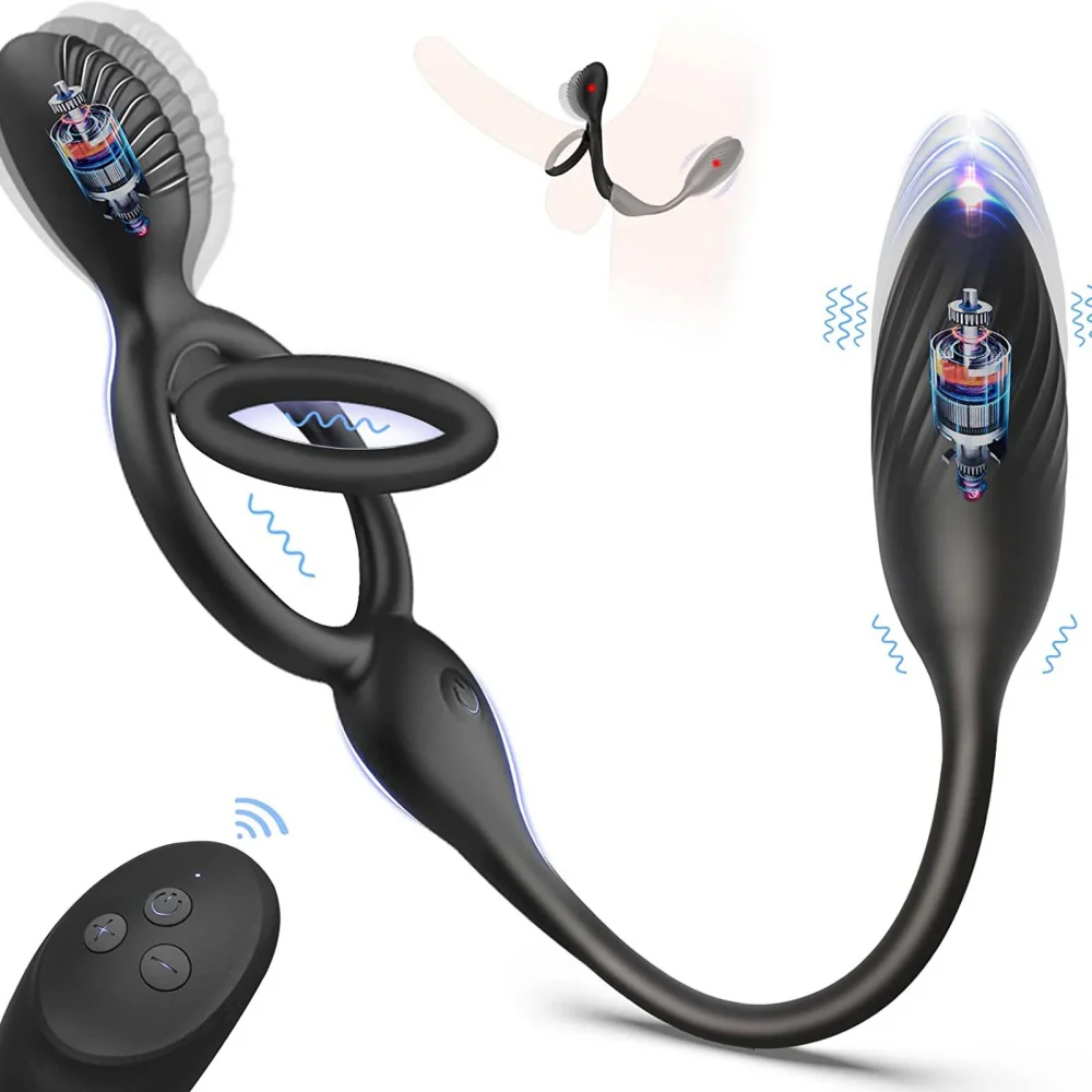 Vòng Rung Nam Điều Khiển Xa Kích Thích Hậu Môn Cock Lock
