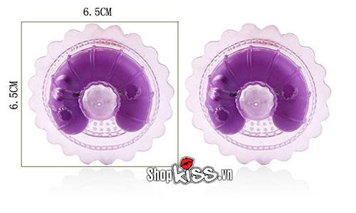 Dụng cụ mát xa nhũ hoa mini silicon rung mạnh kích thích nữ