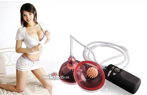 Máy mát xa nhũ hoa tăng vòng 1 săn chắc rung mạnh