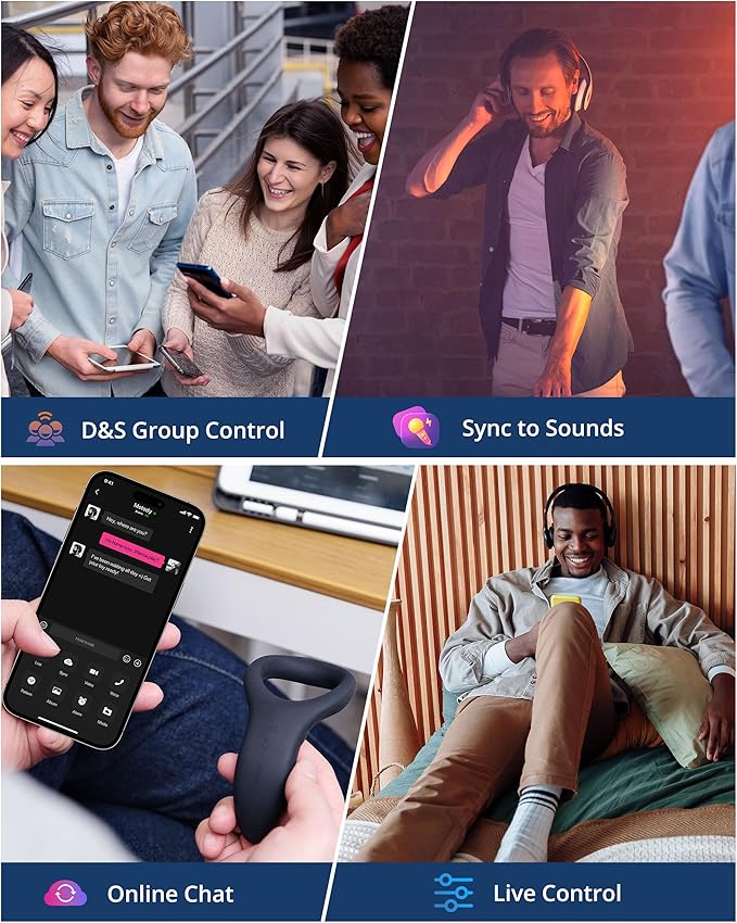 Vòng Rung Lovense Diamo Nam Điều Khiển Xa Từ Điện Thoại Chất Lượng