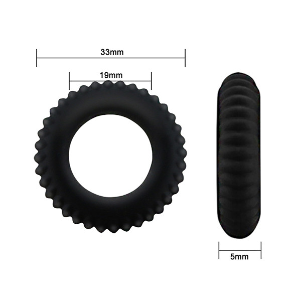 Vòng Đơn Baile Cockring Titan Silicon Chống Xuất Tinh Sớm