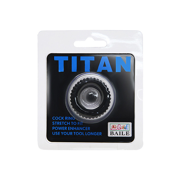 Vòng Đơn Baile Cockring Titan Silicon Chống Xuất Tinh Sớm