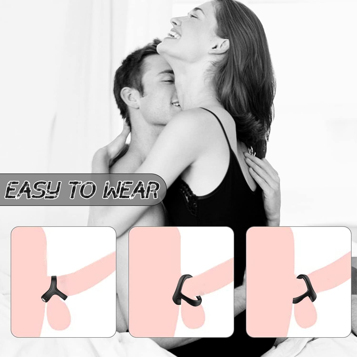 Vòng Đeo Dương Vật Có Rung Cao Cấp Tăng Khoái Cảm Nam Giới