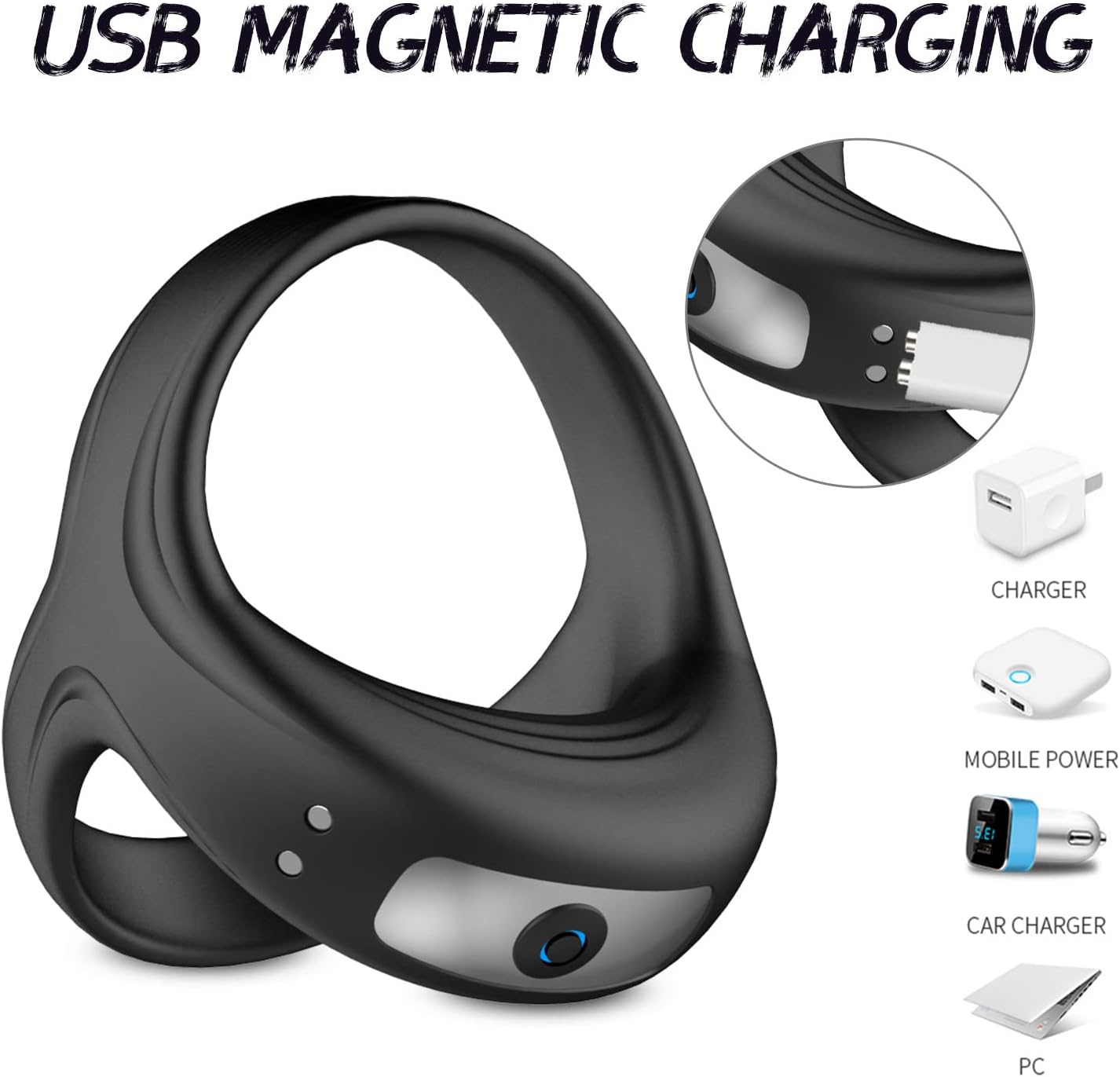 Vòng Đeo Dương Vật Có Rung Cao Cấp Tăng Khoái Cảm Nam Giới