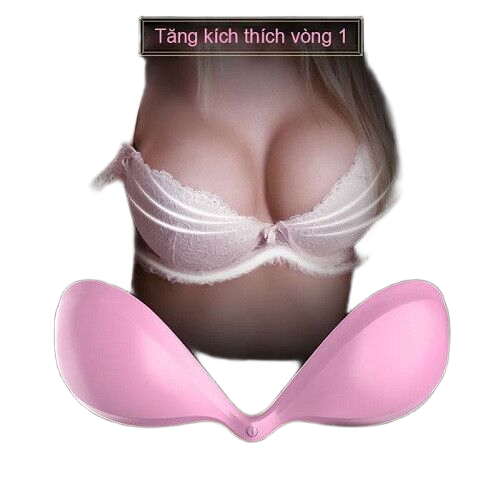 Áo lót mát xa ngực Breast I-Smart silicon đúc rung đa chế độ hồng phấn 
