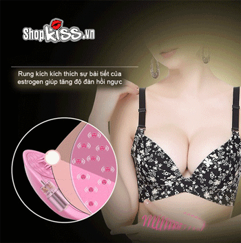 Áo lót mát xa ngực Breast I Smart silicon cao cấp rung mạnh