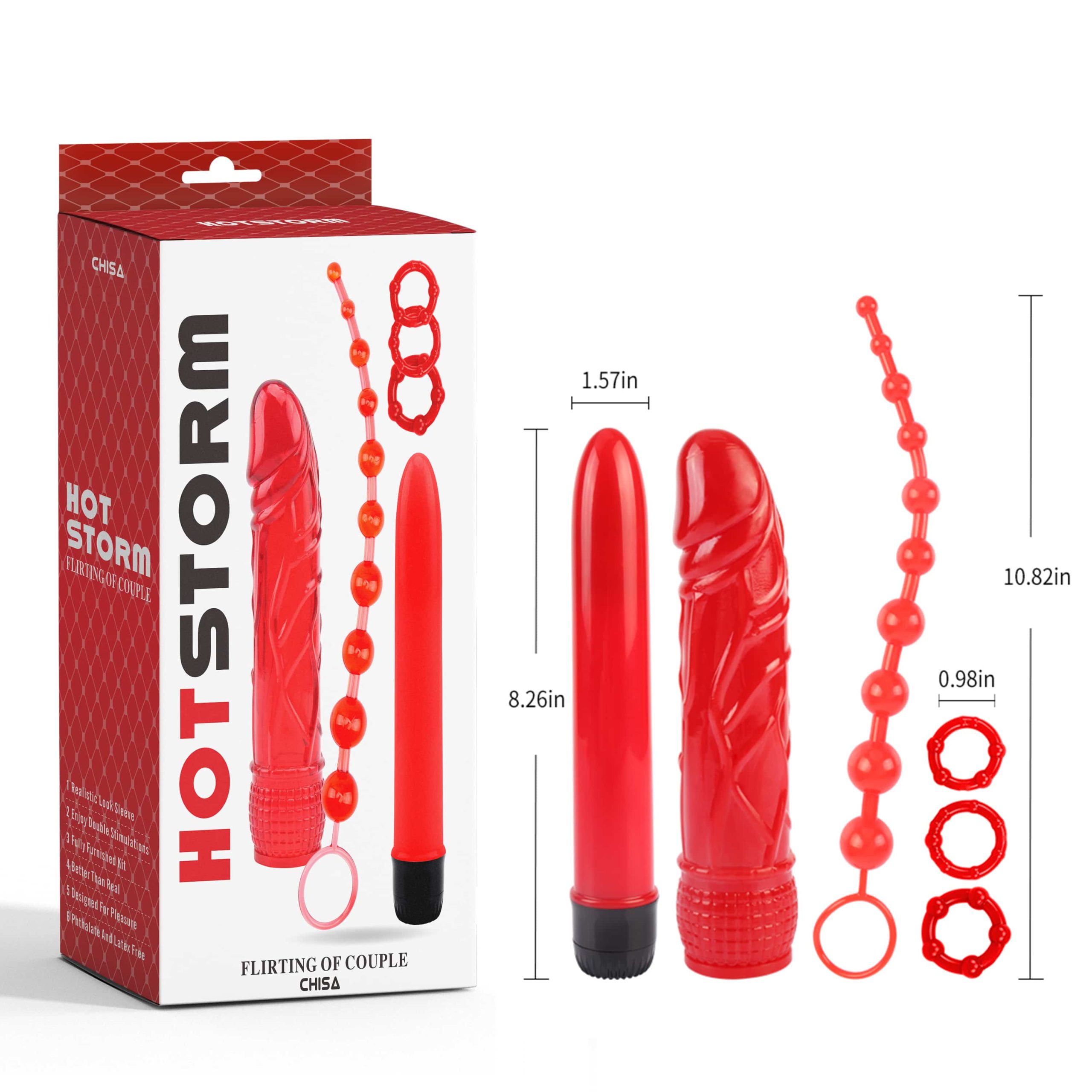 Bộ Đồ Chơi BDSM Hot Storm Đa Năng Kích Thích Đam Mê