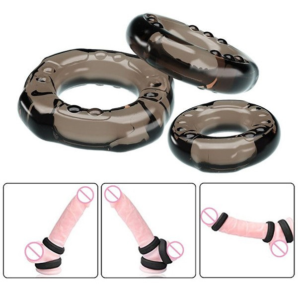 Bộ 3 Vòng Đeo Yvonne Getlock Cockring Hỗ Trợ Sinh Lý Nam