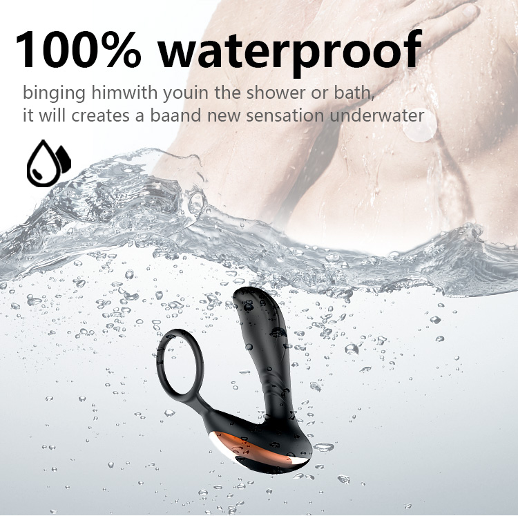 Máy Matxa Tuyến Tiền Liệt Rung Mạnh Có Quai Đeo Cock Ring Cao Cấp