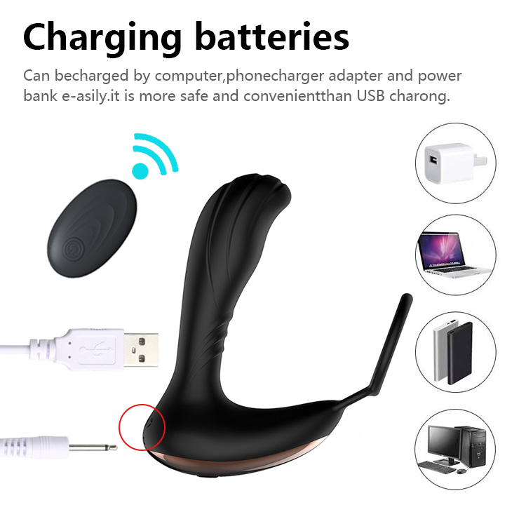 Máy Matxa Tuyến Tiền Liệt Rung Mạnh Có Quai Đeo Cock Ring Cao Cấp