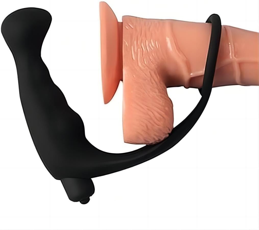 Dụng Cụ Hậu Môn Có Rung Kèm Cockring Thỏa Mãn Tối Đa