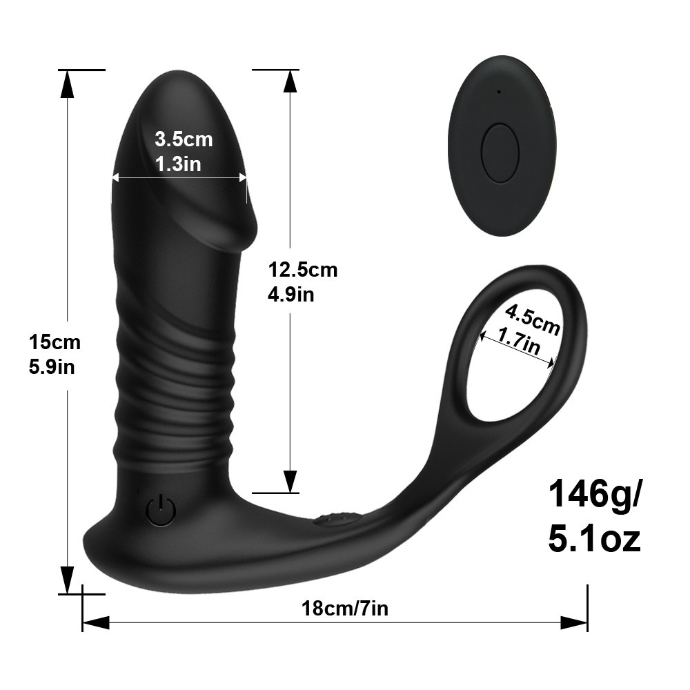 Dụng Cụ Kích Thích Hậu Môn Fighter 10 Chế Độ Rung Thụt Mạnh Mẽ