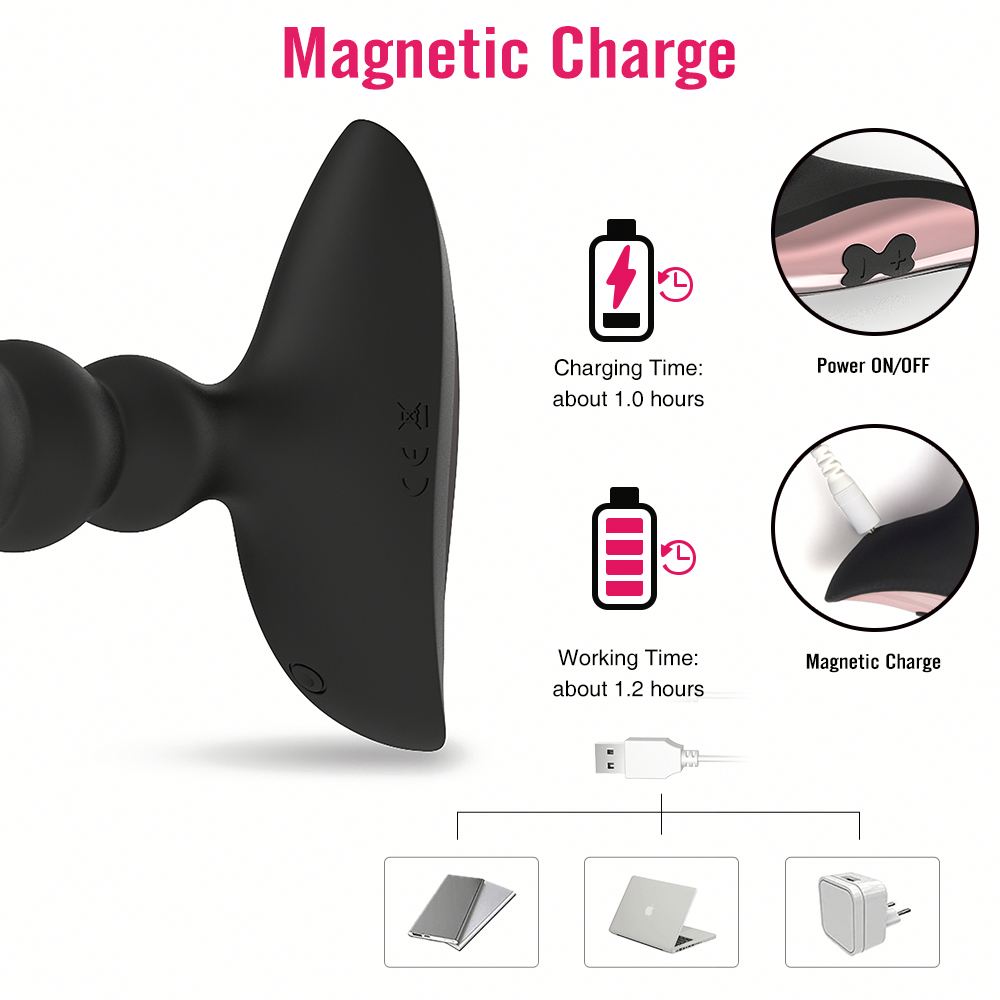 Dụng cụ rung hậu môn điều khiển từ xa 10 chế độ - Thỏa mãn cực đỉnh