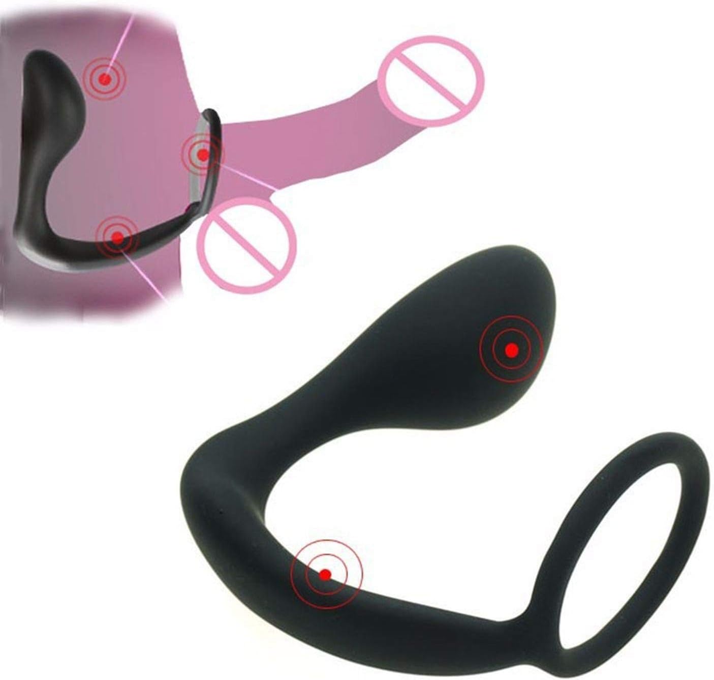 Dụng cụ hậu môn kích thích vòng rung cockring tăng khoái cảm