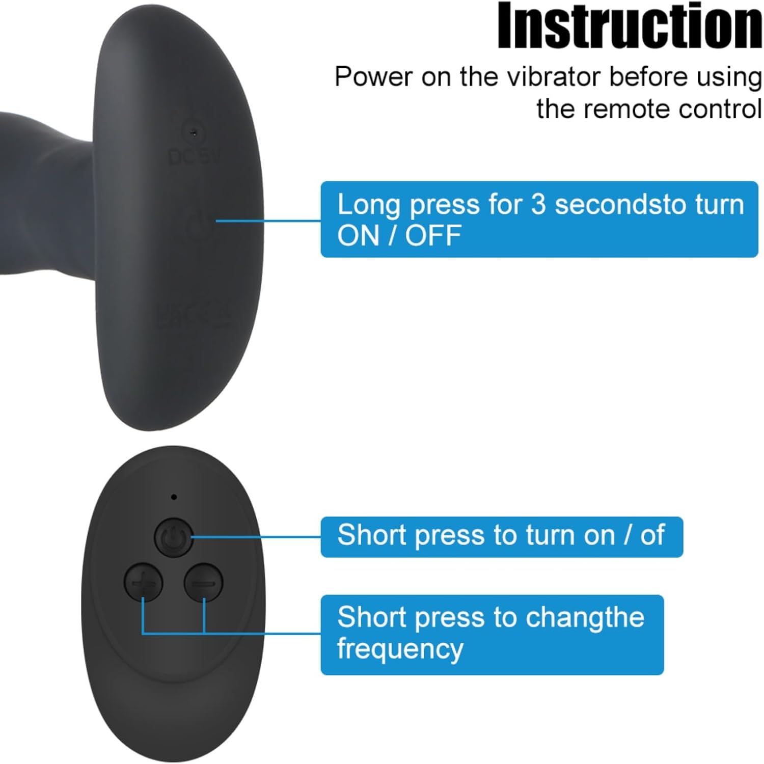 Anal Plug Rung Xoay 12cm Điều Khiển Từ Xa Kích Thích Cao