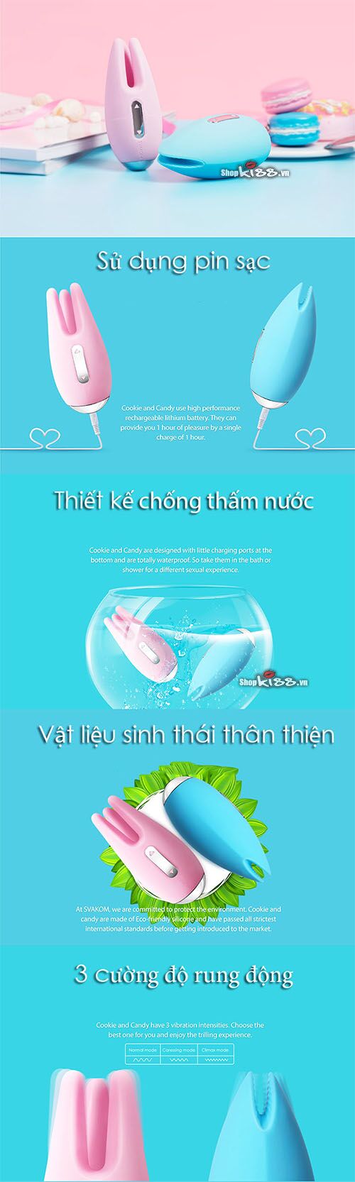 Svakom Cookie Candy Nipple G-Spot Vibrator Official