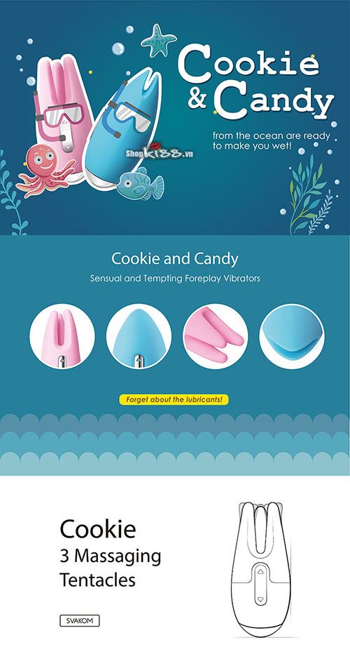 Svakom Cookie Candy Nipple G-Spot Vibrator Official