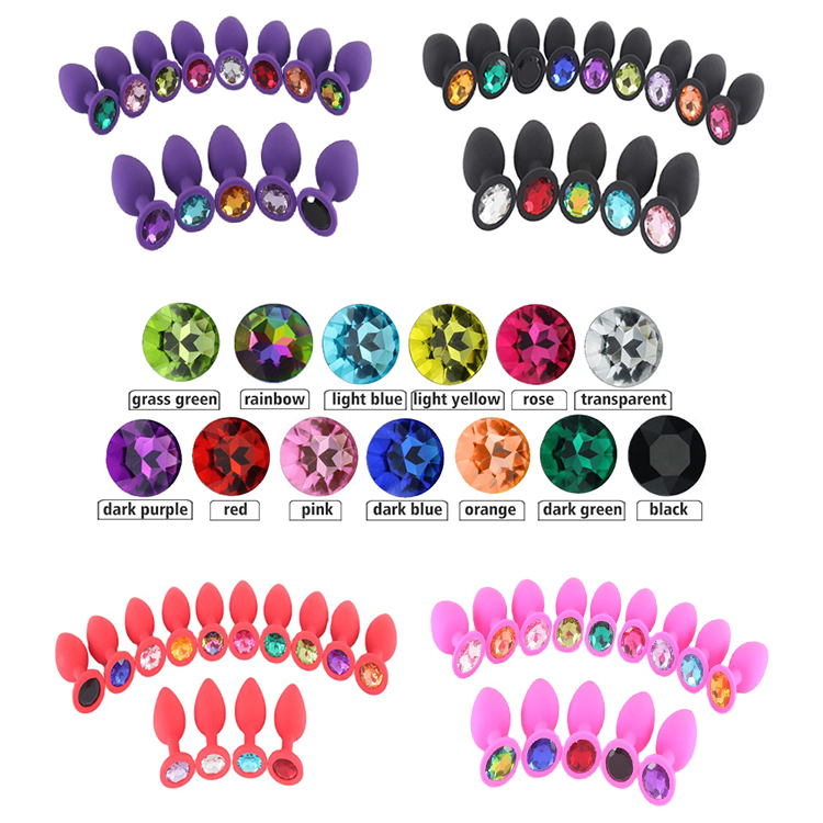 Phích Cắm Silicon Đính Đá Hậu Môn Cao Cấp Khám Phá Mới