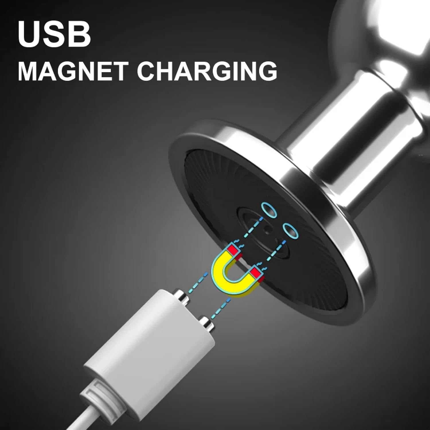 Remote control metal anal plug 10 vibration modes USB