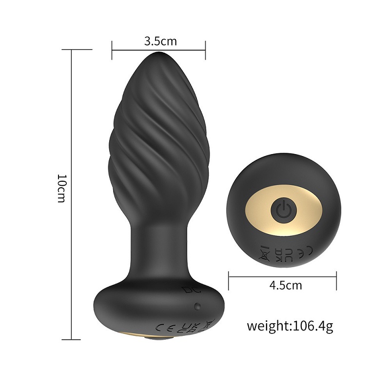 Remote Control Soft Silicone Anal Plug G Spot Stimulator