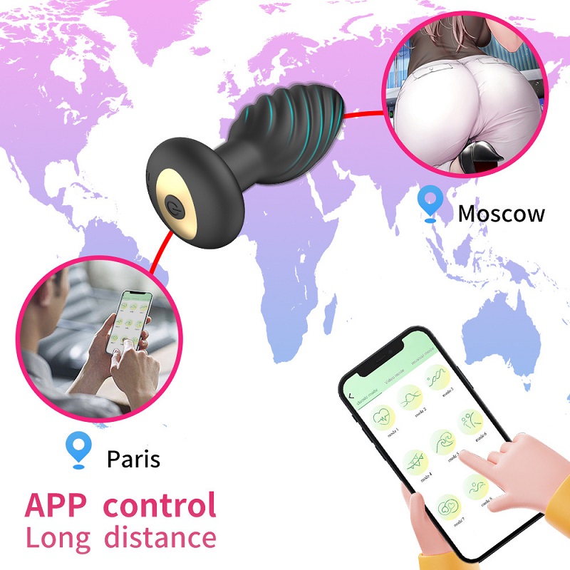 Remote Control Soft Silicone Anal Plug G Spot Stimulator