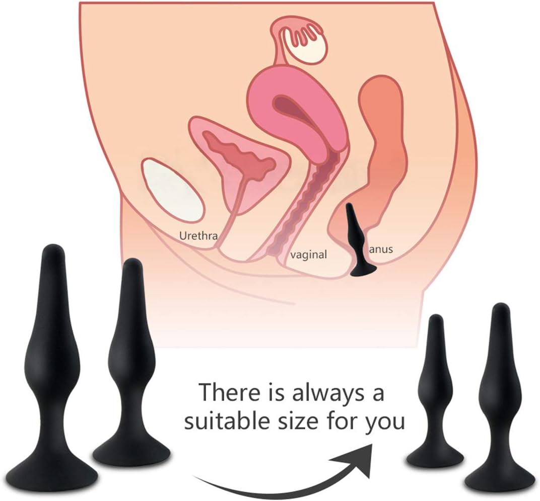 Triple Anal Plug Set Comfortable Silicone Beginner Prostate Pleasure Kit