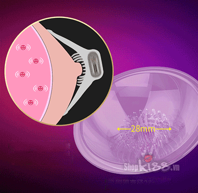 Máy mát xa ngực Mmimi Leten rung 6 chế độ kích thích phát triển nữ