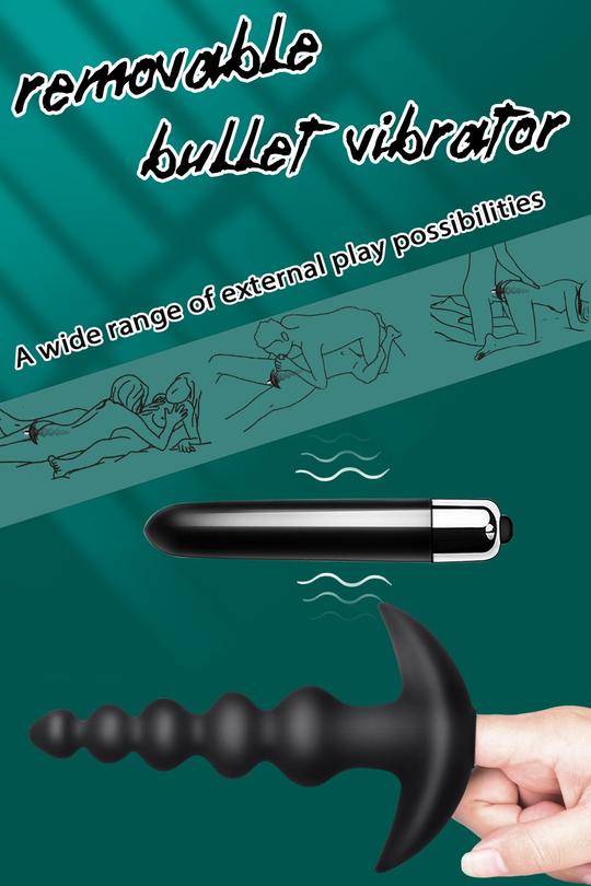 Máy Massage Hậu Môn Hạt Siêu Mạnh 16 Chế Độ Kích Thích