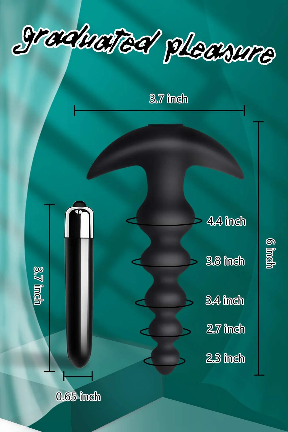 Máy Massage Hậu Môn Hạt Siêu Mạnh 16 Chế Độ Kích Thích