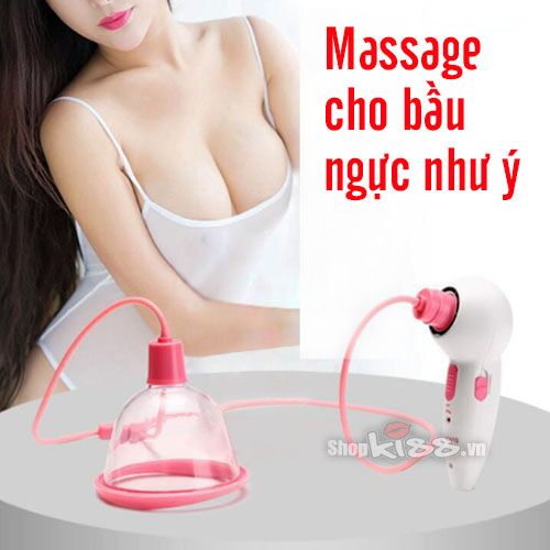 Máy mát xa nâng ngực hút chân không cầm tay hiệu quả bảo hành