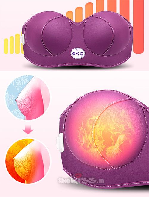 Áo ngực sưởi ấm mát xa nâng ngực chăm sóc vòng 1 hiệu quả