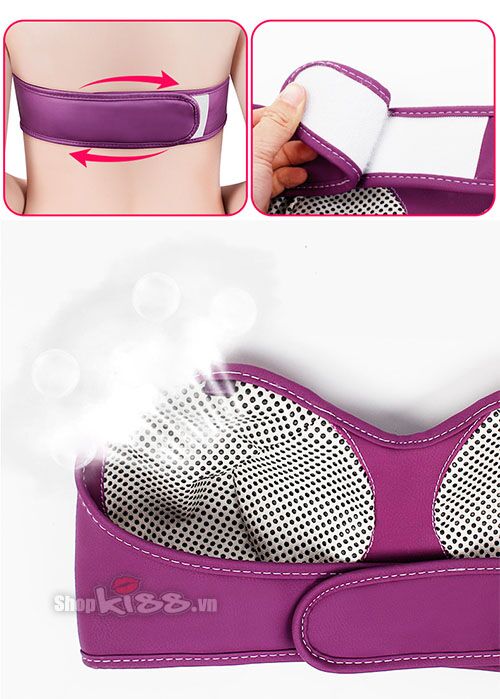 Áo ngực sưởi ấm mát xa nâng ngực chăm sóc vòng 1 hiệu quả