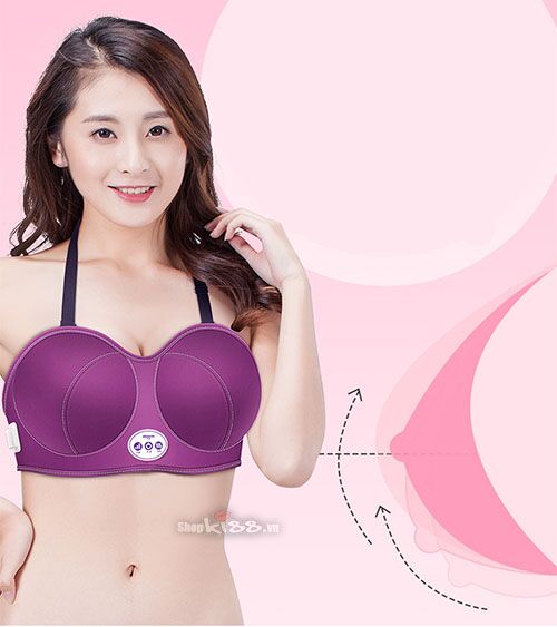 Áo ngực sưởi ấm mát xa nâng ngực chăm sóc vòng 1 hiệu quả