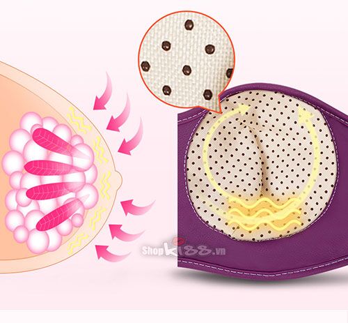 Áo ngực sưởi ấm mát xa nâng ngực chăm sóc vòng 1 hiệu quả