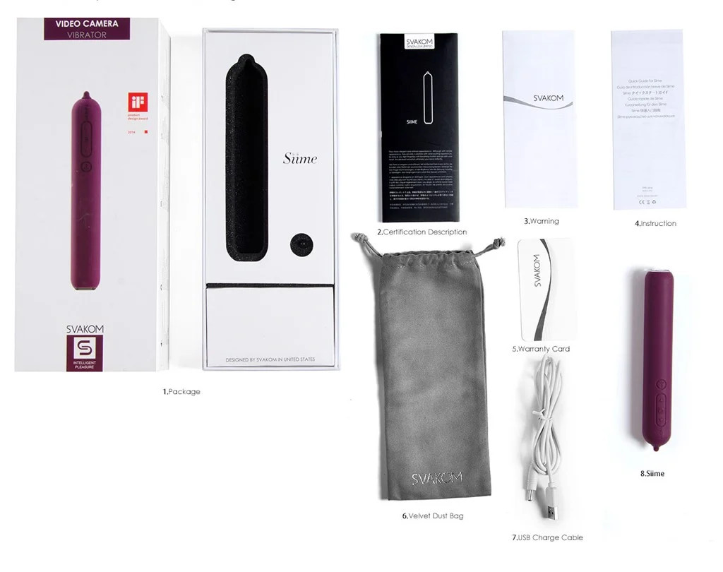 Máy rung Svakom Siime đa năng Camera nội soi kích thích mạnh mẽ