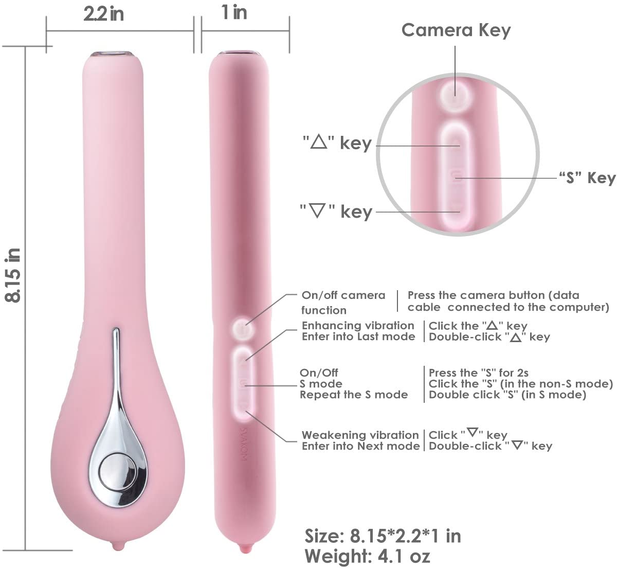 Máy Rung Svakom Siime Eye Camera Nội Soi Âm Đạo Siêu Mượt Kích Thích