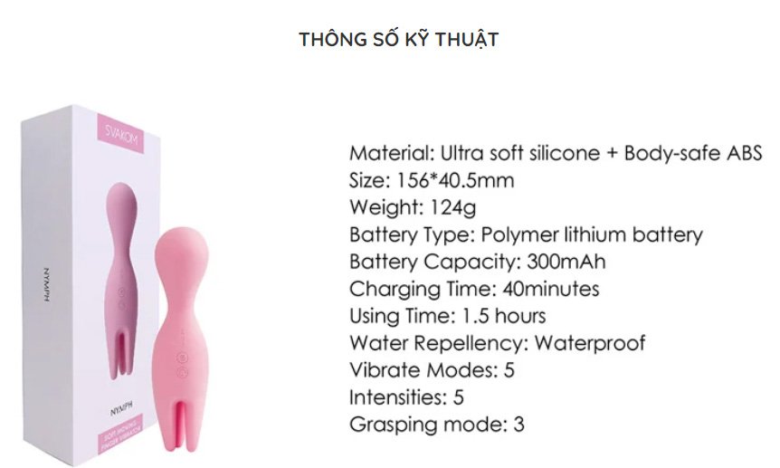 Svakom Nymph Đồ Chơi Ngón Tay Kích Thích Cảm Xúc, Hưng Phấn