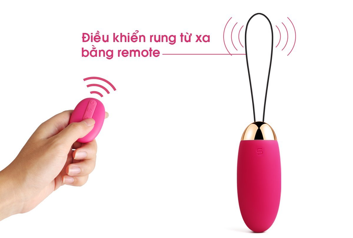 Trứng Rung Điều Khiển Từ Xa Svakom Elva Kích Thích Cực Mạnh