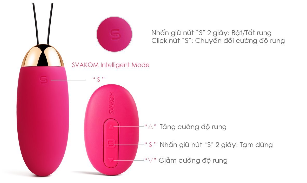 Trứng rung Svakom Elva điều khiển từ xa cao cấp