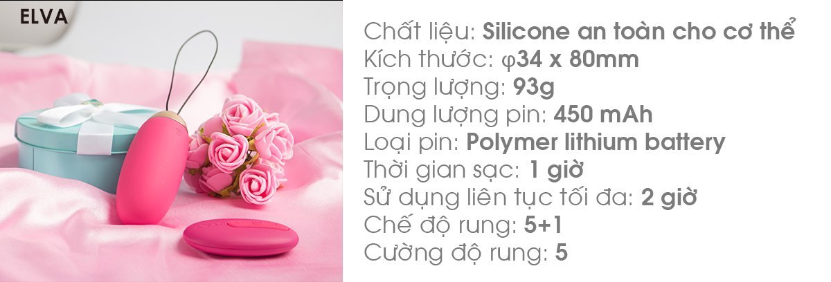 Trứng rung Svakom Elva điều khiển từ xa cao cấp