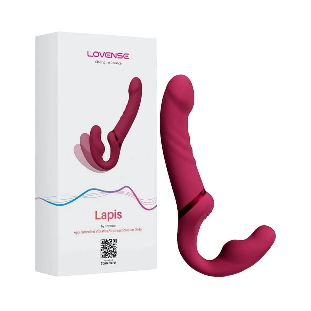 Lovense Lapis dương vật giả hai đầu rung kết nối app 