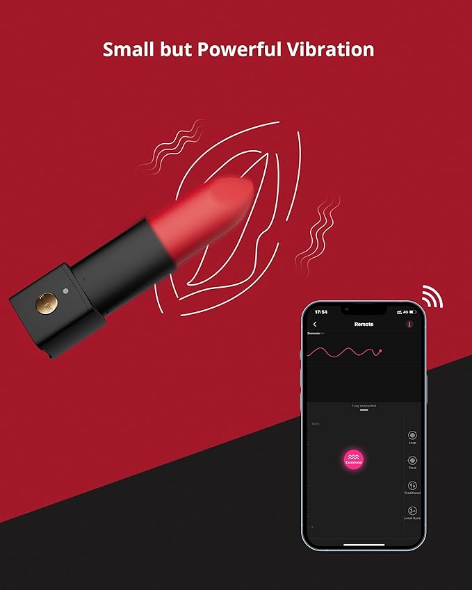 Lovense Exomoon mini son môi rung điều khiển Bluetooth cao cấp