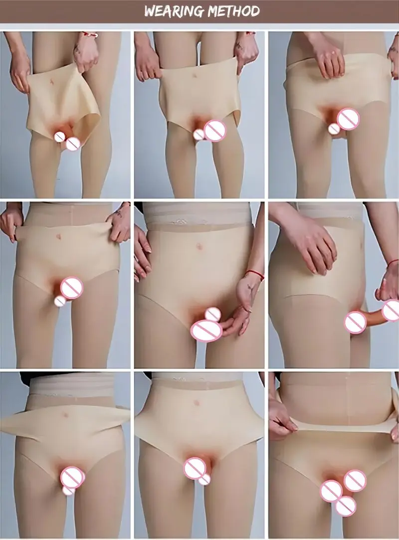 Dương Vật Giả Liền Quần Silicone Mềm Mịn Thực Tế Cảm Giác Sướng