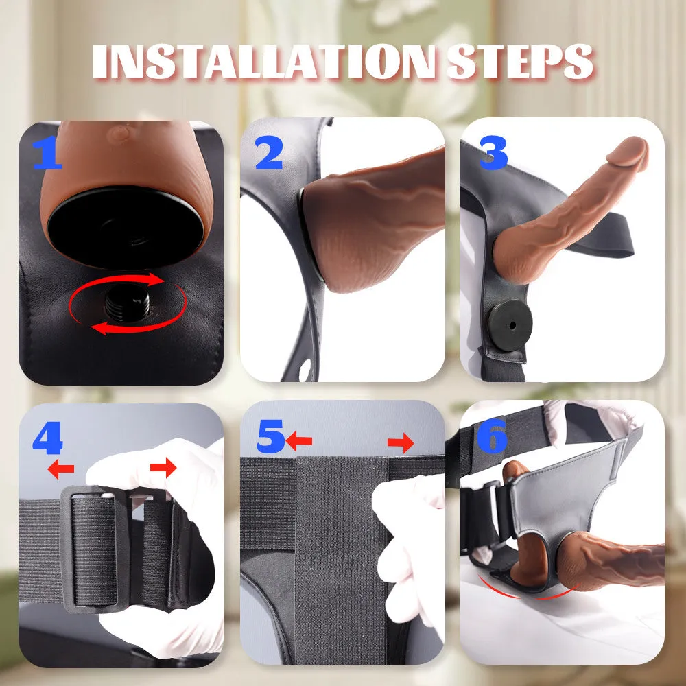 dương vật giả dây đeo rung thụt yeain cực phê cho les